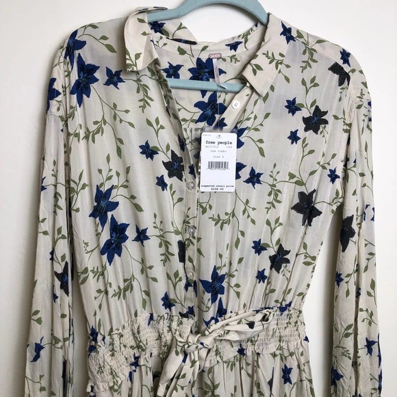 NWT Free People Lighten Up Mini Dress / Tea Combo - Picture 5 of 8